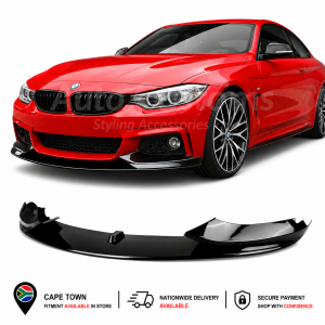 BMW F32 / F33 / F36 4 Series M Sport Front Bumper Lip With Splitters.