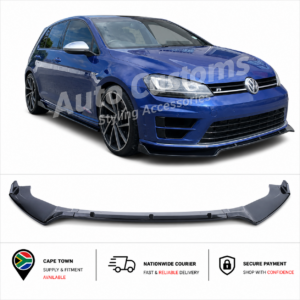 VW Golf 7 Front Lip Spoiler / Splitter. Suitable for VW Golf 7 / MK7, VW Golf 7.5, VW Golf 7 GTI, VW Golf R and Golf 7 TSI