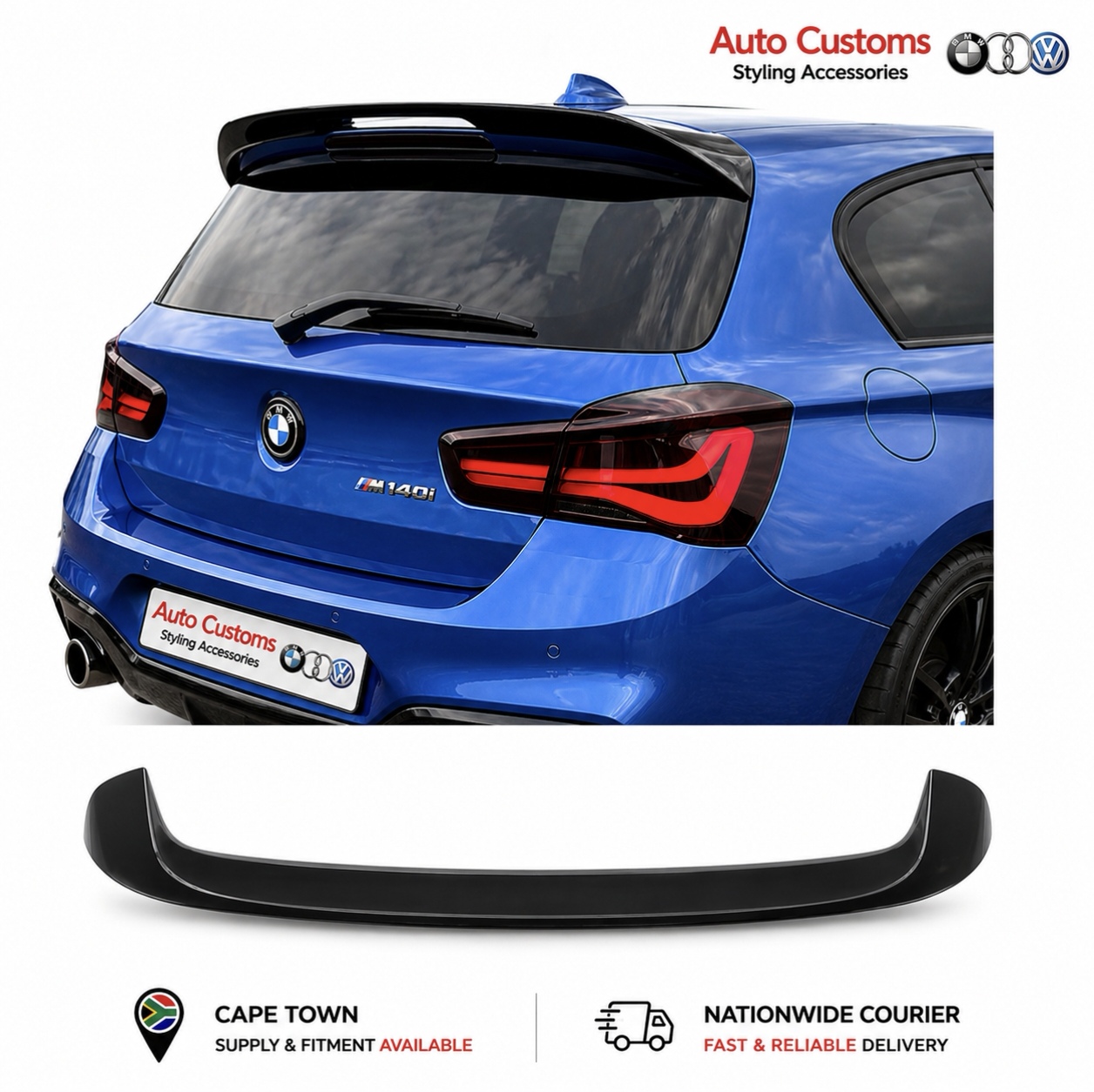 BMW F20 F21 Spoiler Upgrade for 1 Series Hatch – Fits All Variants Including Petrol and Diesel Models with Nationwide Courier South Africa