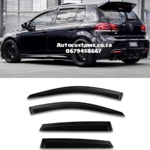 VW Golf 7 Door / Rain Visors (Gloss Black)