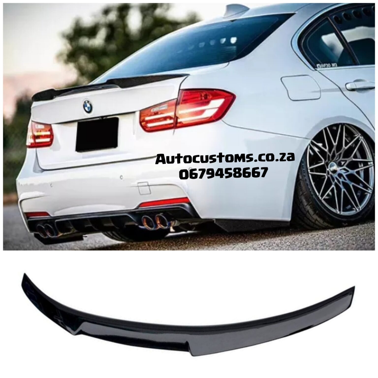 BMW F30 3 Series M4 Style Rear Spoiler - Auto Customs