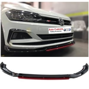VW Polo AW Kerscher Front Lip With Red Detail