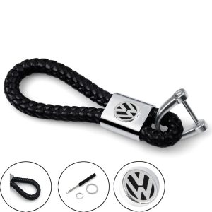 VW Leather Keychain