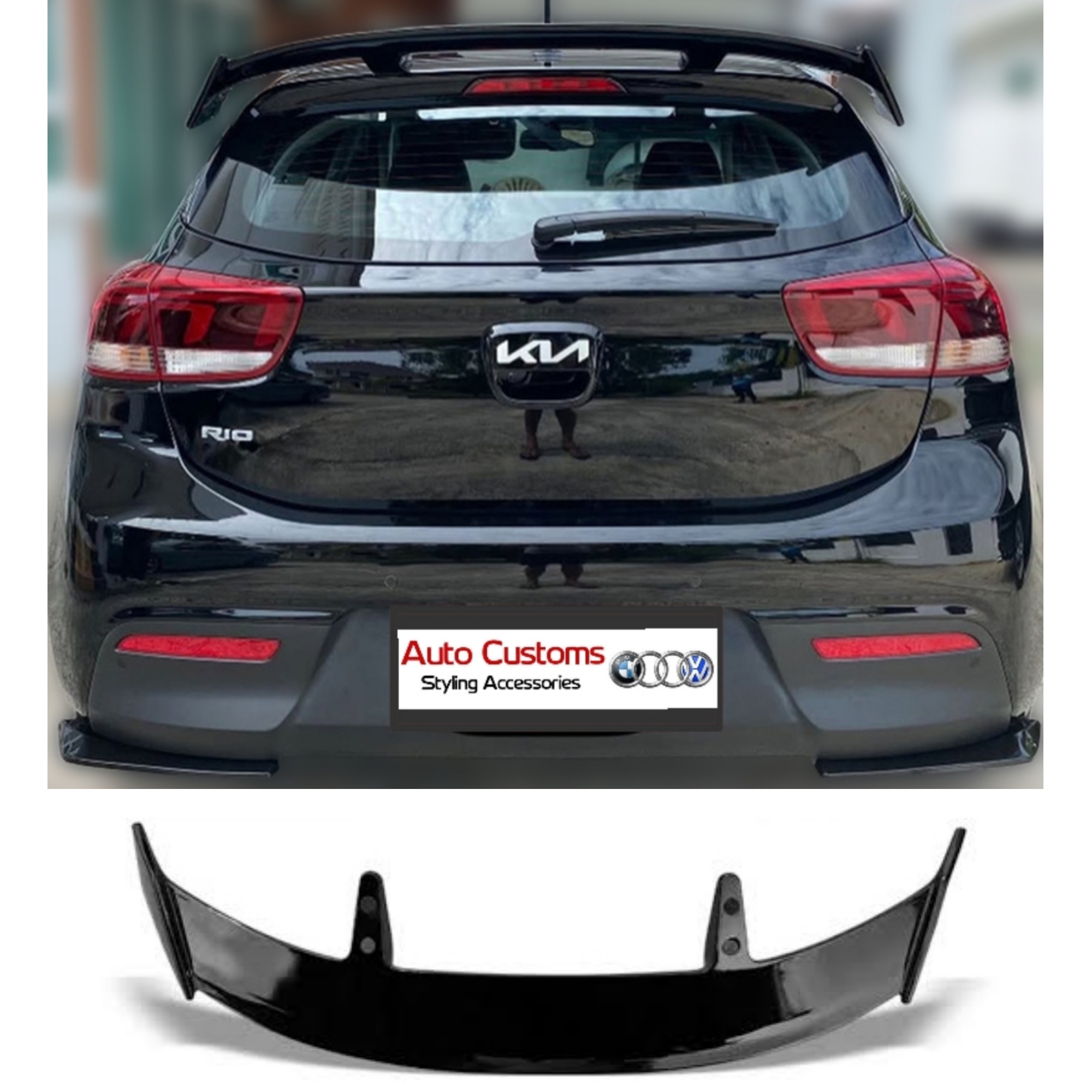 Kia Rio AC Style Rear Spoiler