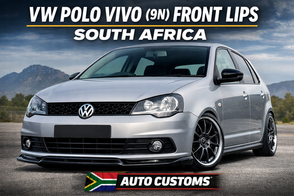 VW Polo Vivo (9N) fitted with front lip upgrade