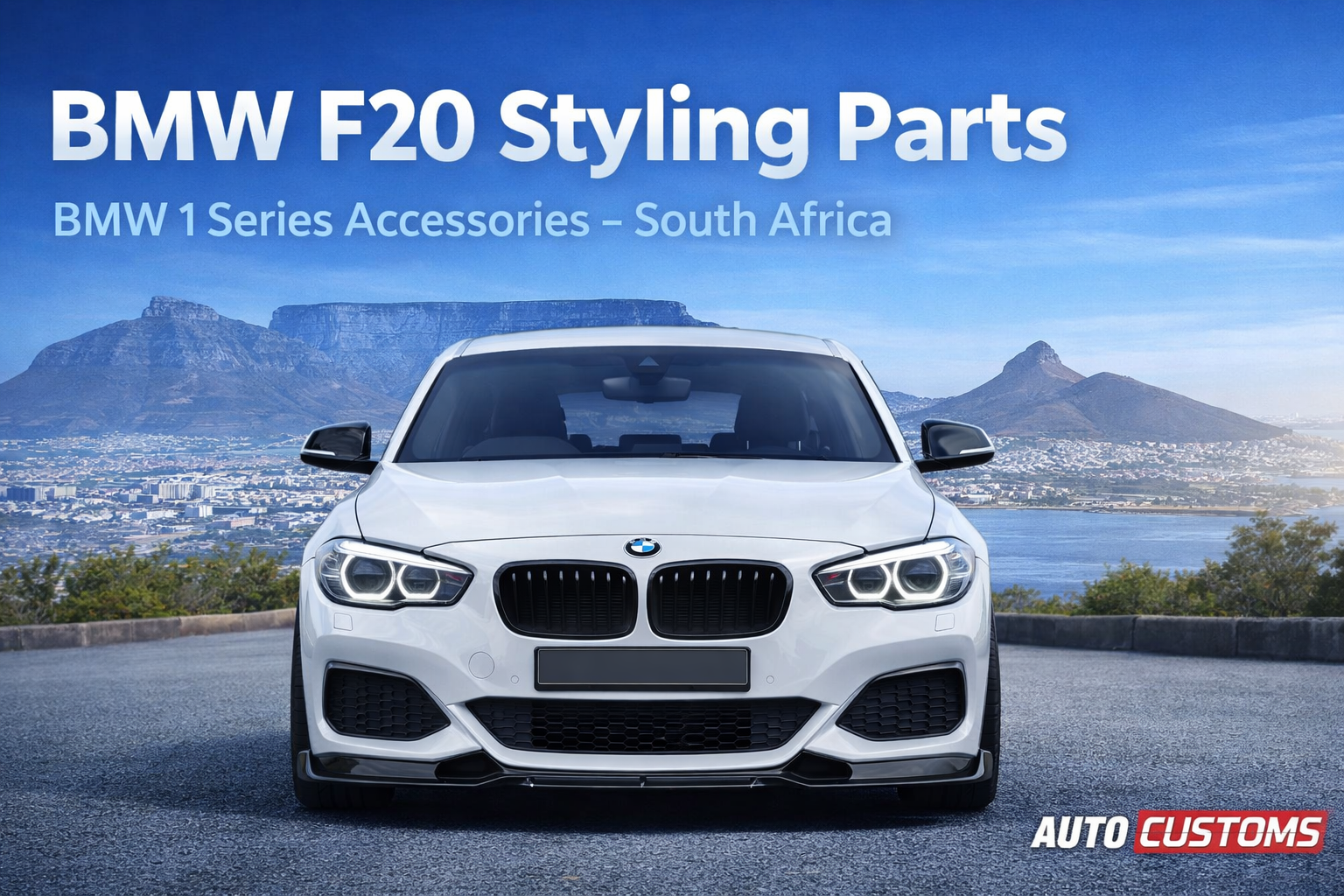 BMW F20 styling parts and BMW 1 Series accessories available across South Africa including front lips and rear spoilers