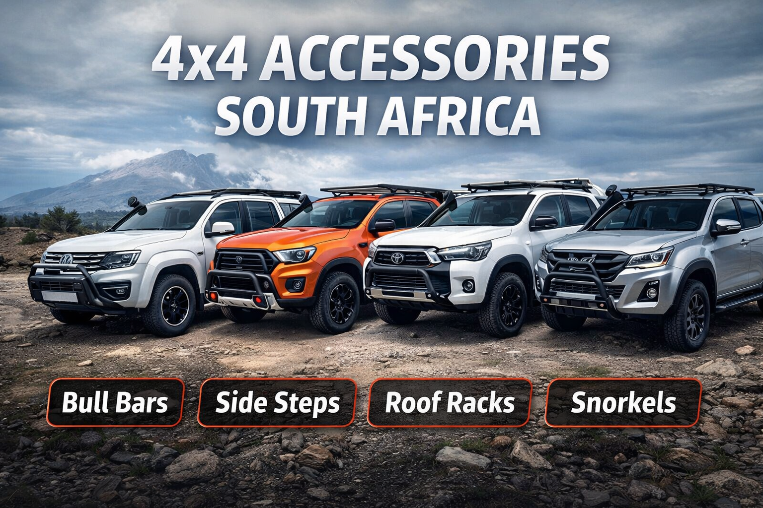 4x4 accessories South Africa bull bars side steps roof racks installed