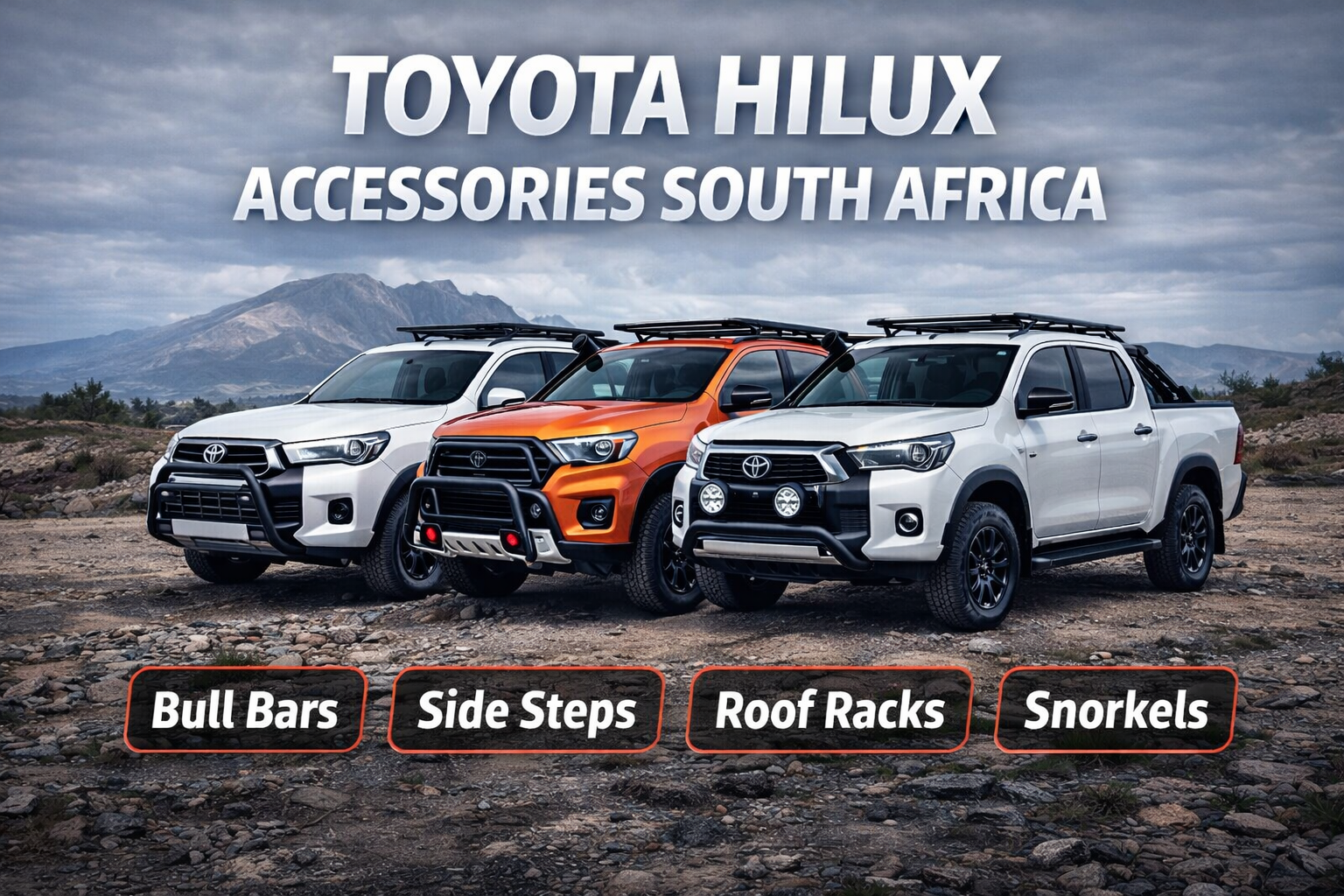 Toyota Hilux accessories South Africa bull bars side steps roof racks