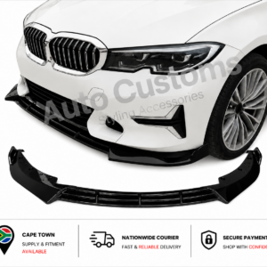BMW G20 G21 Pre-LCI Non M Sport 3-piece gloss black front lip
