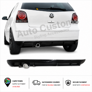 VW Polo 9N3 Polo Vivo gloss black rear diffuser