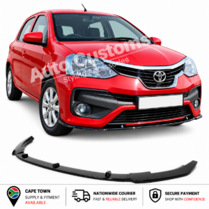 Toyota Etios 3-piece Maxton Style front lip spoiler