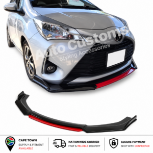 Toyota Vitz front lip with removable red accent