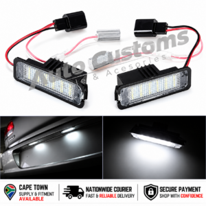 VW 2-Piece LED Number Plate Lights