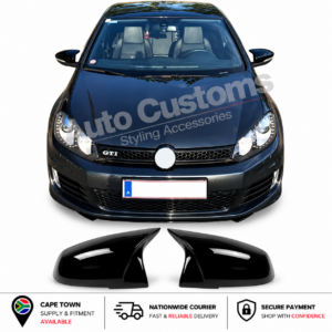 VW Golf 6 wing style stick-on mirror covers for existing factory mirrors